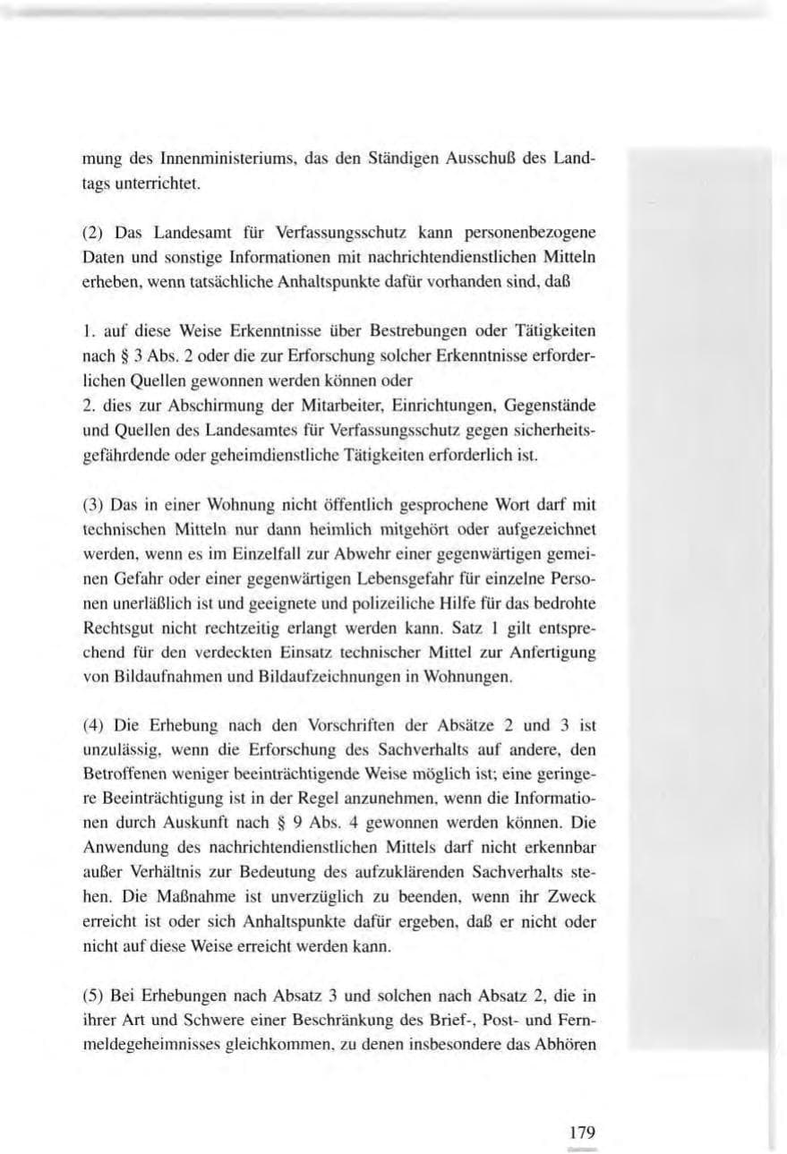 Seite 179 des Verfassungsschutzbericht 1995 Baden-Württemberg