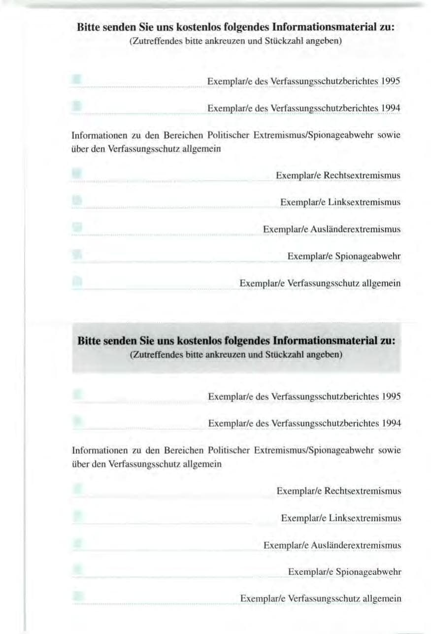 Seite 193 des Verfassungsschutzbericht 1995 Baden-Württemberg