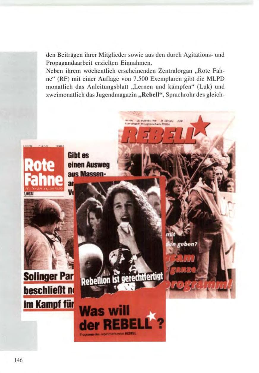 Seite 146 des Verfassungsschutzbericht 1996 Baden-Württemberg