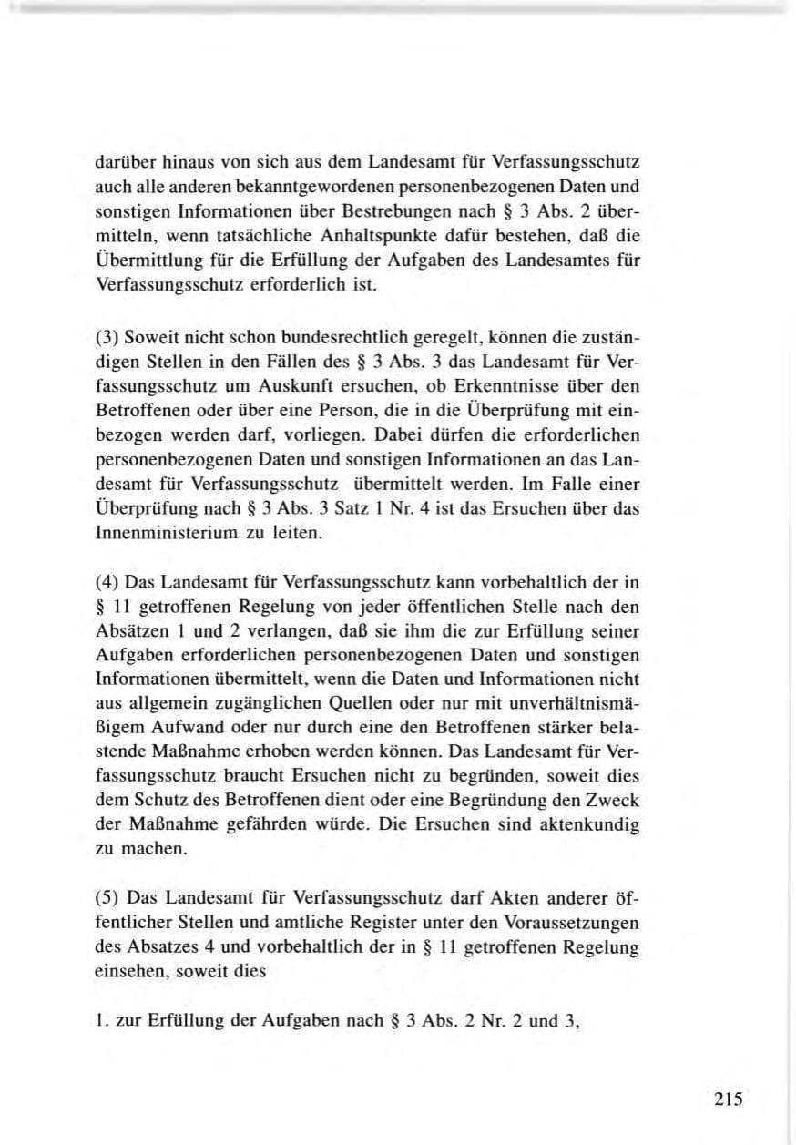 Seite 215 des Verfassungsschutzbericht 1996 Baden-Württemberg