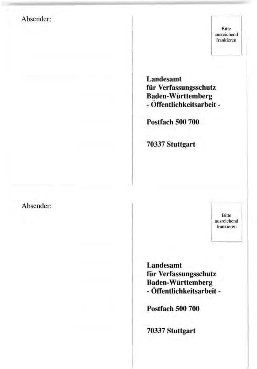 Seite 225 des Verfassungsschutzbericht 1996 Baden-Württemberg