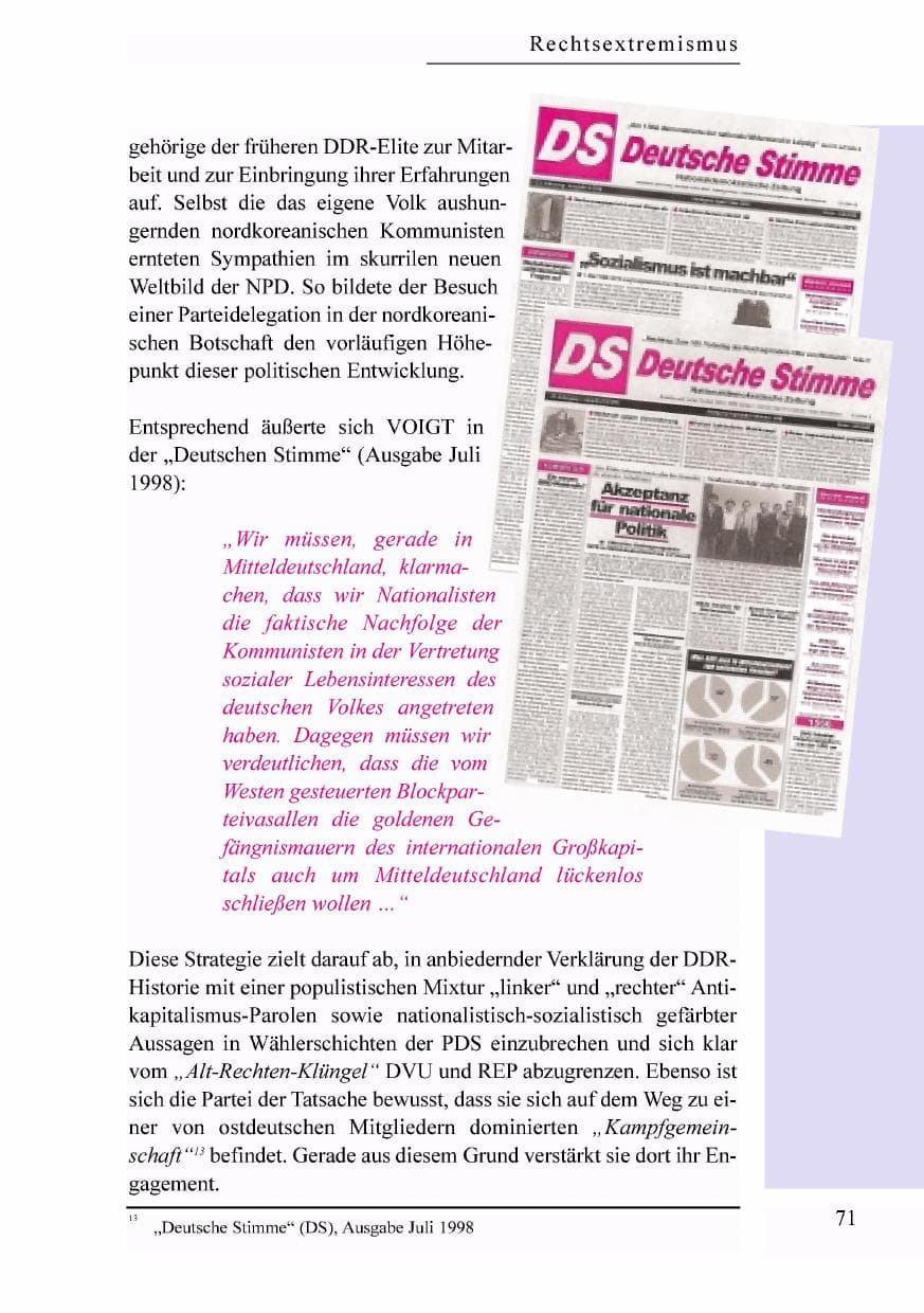 Seite 54 des Verfassungsschutzbericht 1998 Baden-Württemberg