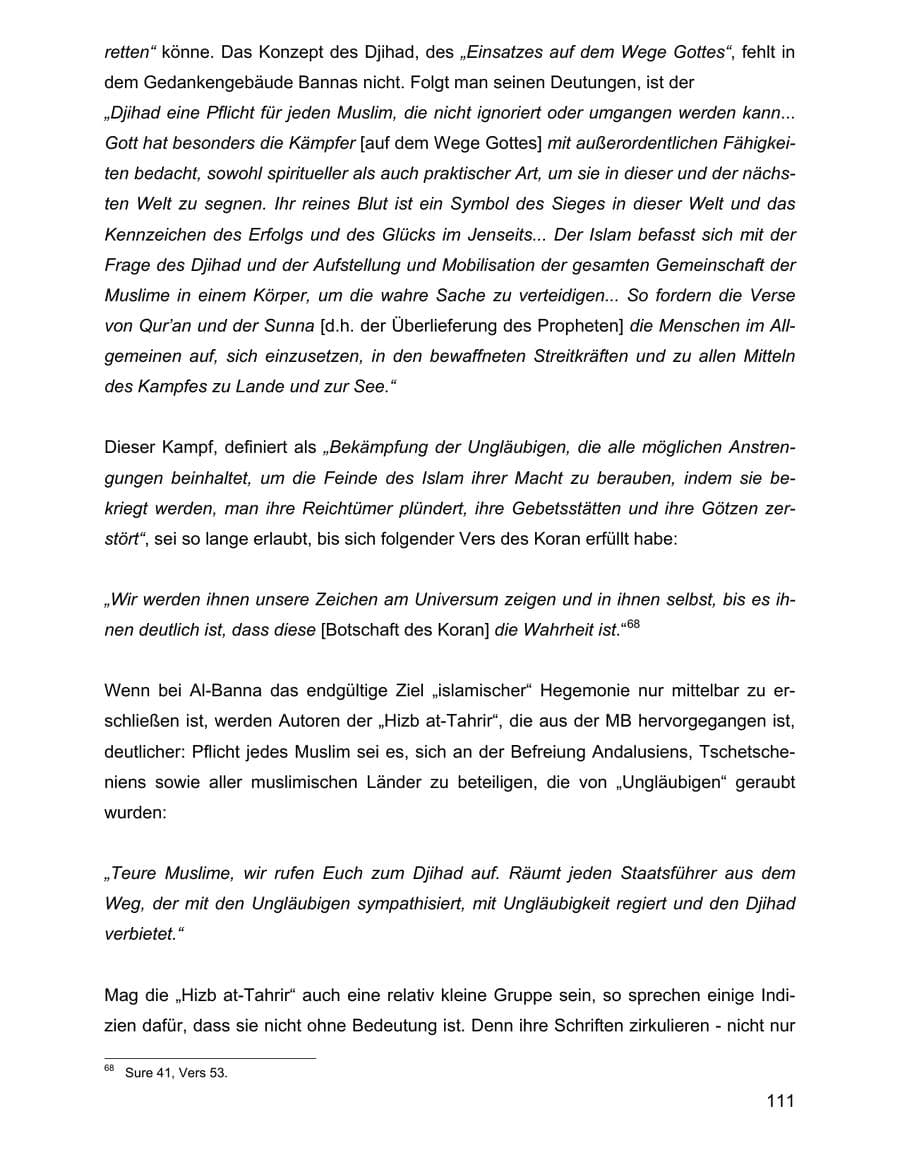 Seite 111 des Verfassungsschutzbericht 2001 Baden-Württemberg
