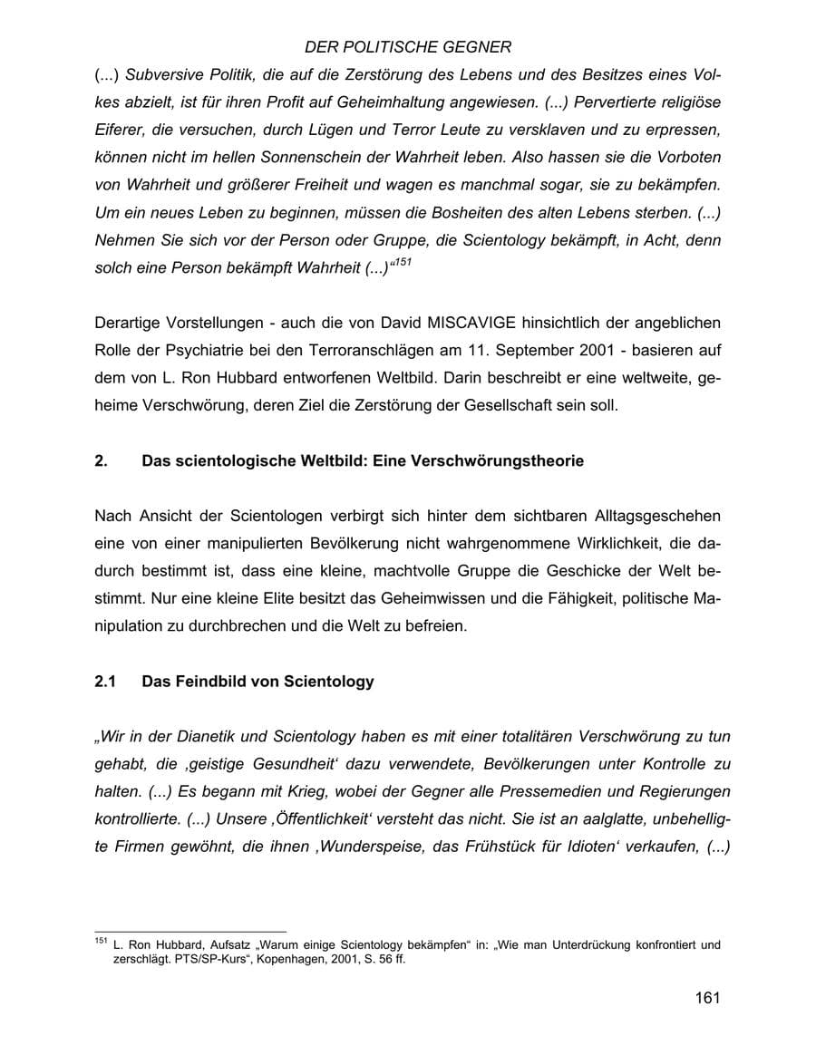 Seite 161 des Verfassungsschutzbericht 2001 Baden-Württemberg