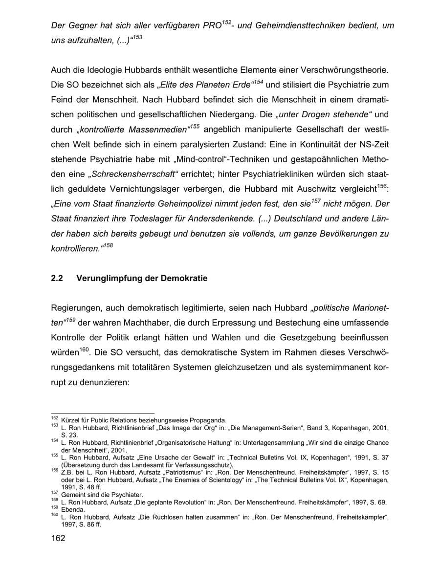 Seite 162 des Verfassungsschutzbericht 2001 Baden-Württemberg