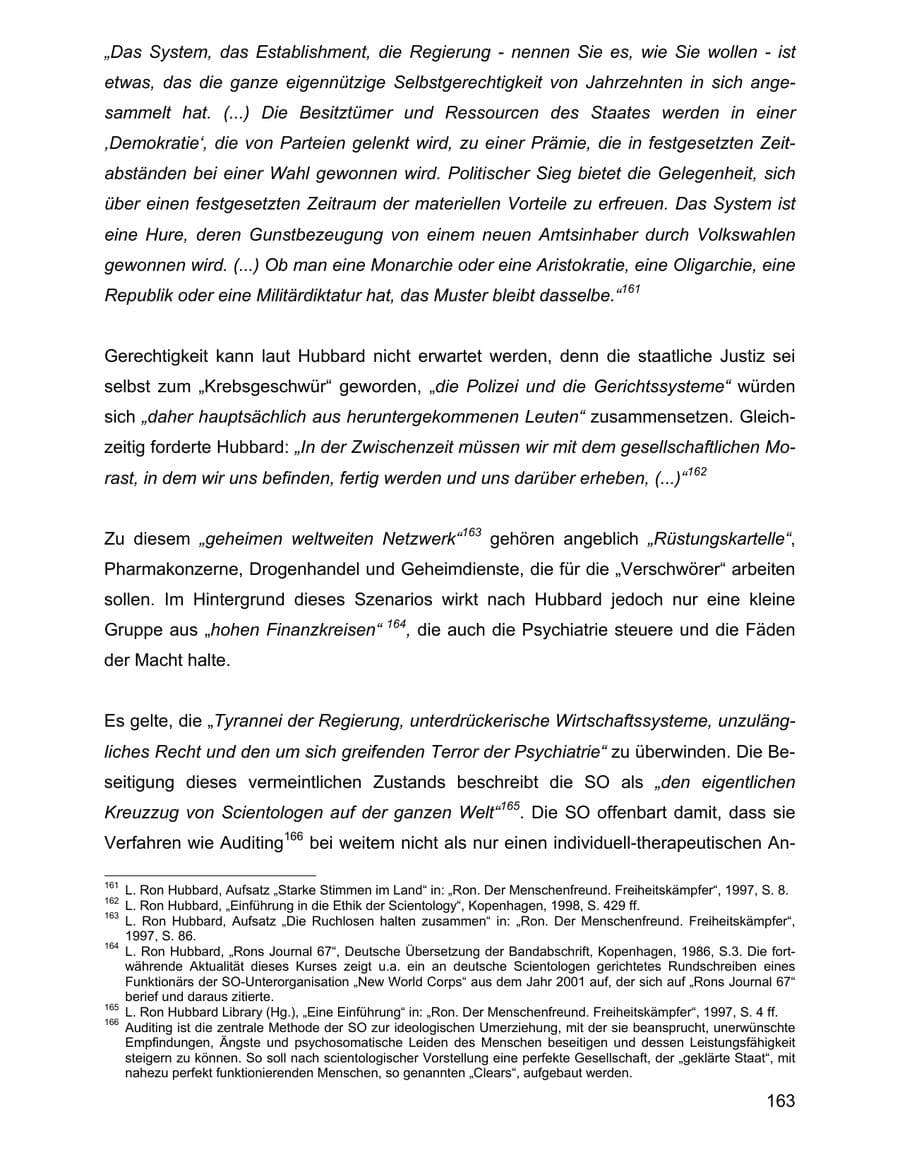Seite 163 des Verfassungsschutzbericht 2001 Baden-Württemberg