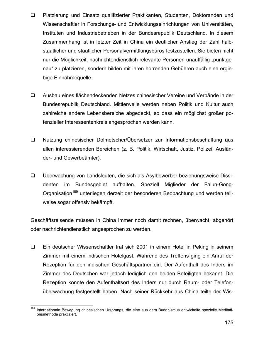 Seite 175 des Verfassungsschutzbericht 2001 Baden-Württemberg