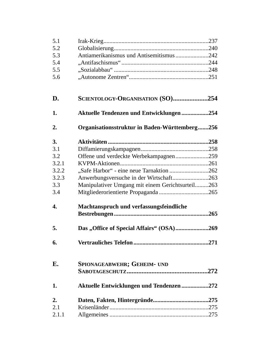 Seite 11 des Verfassungsschutzbericht 2003 Baden-Württemberg