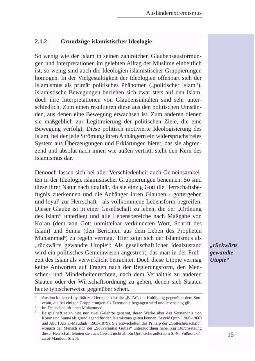 Seite 16 des Verfassungsschutzbericht 2003 Baden-Württemberg