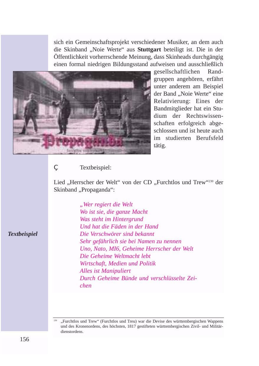 Seite 157 des Verfassungsschutzbericht 2003 Baden-Württemberg
