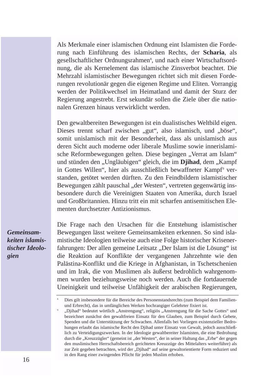 Seite 17 des Verfassungsschutzbericht 2003 Baden-Württemberg