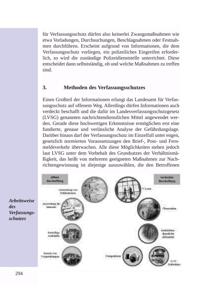 Seite 295 des Verfassungsschutzbericht 2003 Baden-Württemberg