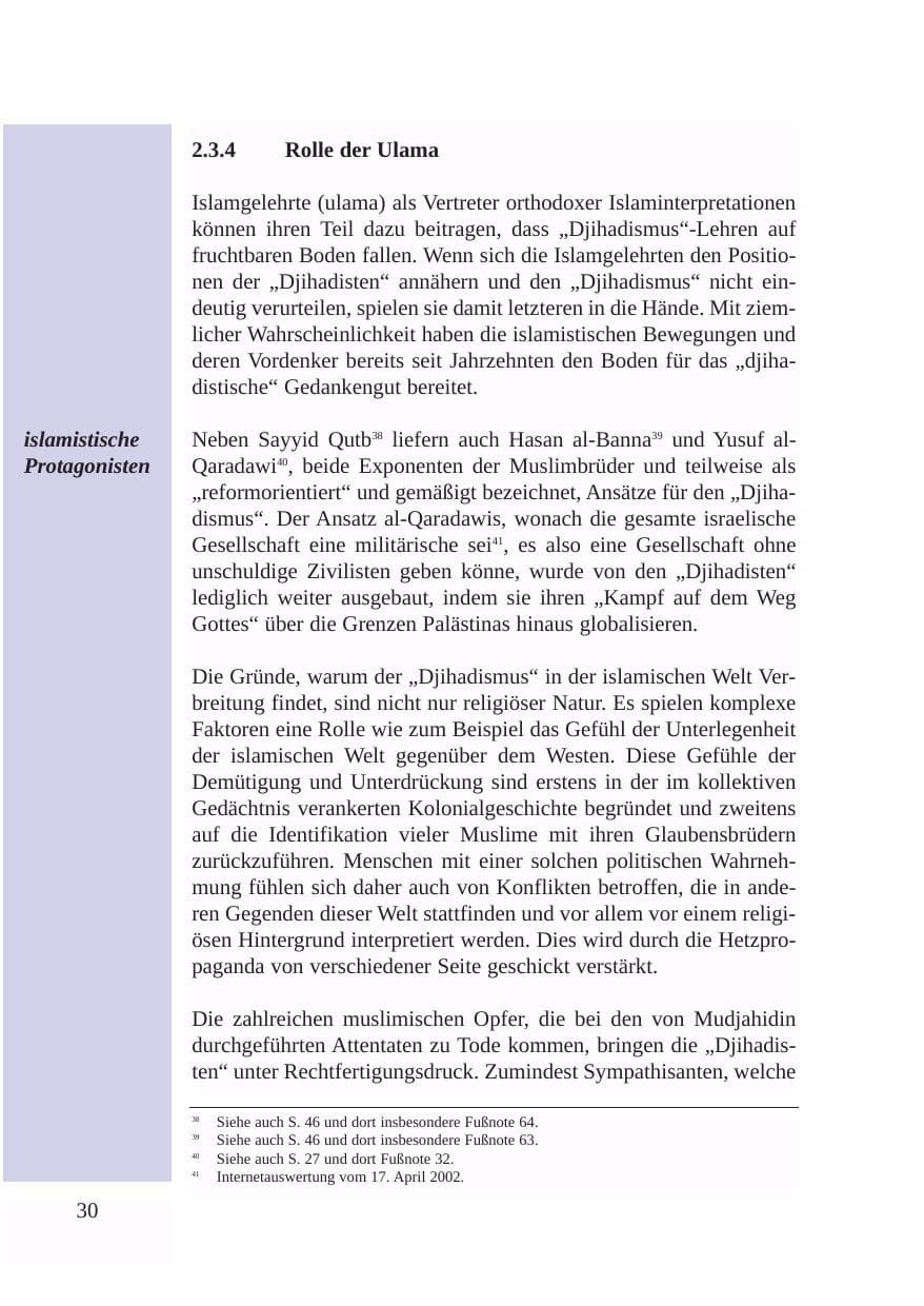 Seite 31 des Verfassungsschutzbericht 2003 Baden-Württemberg