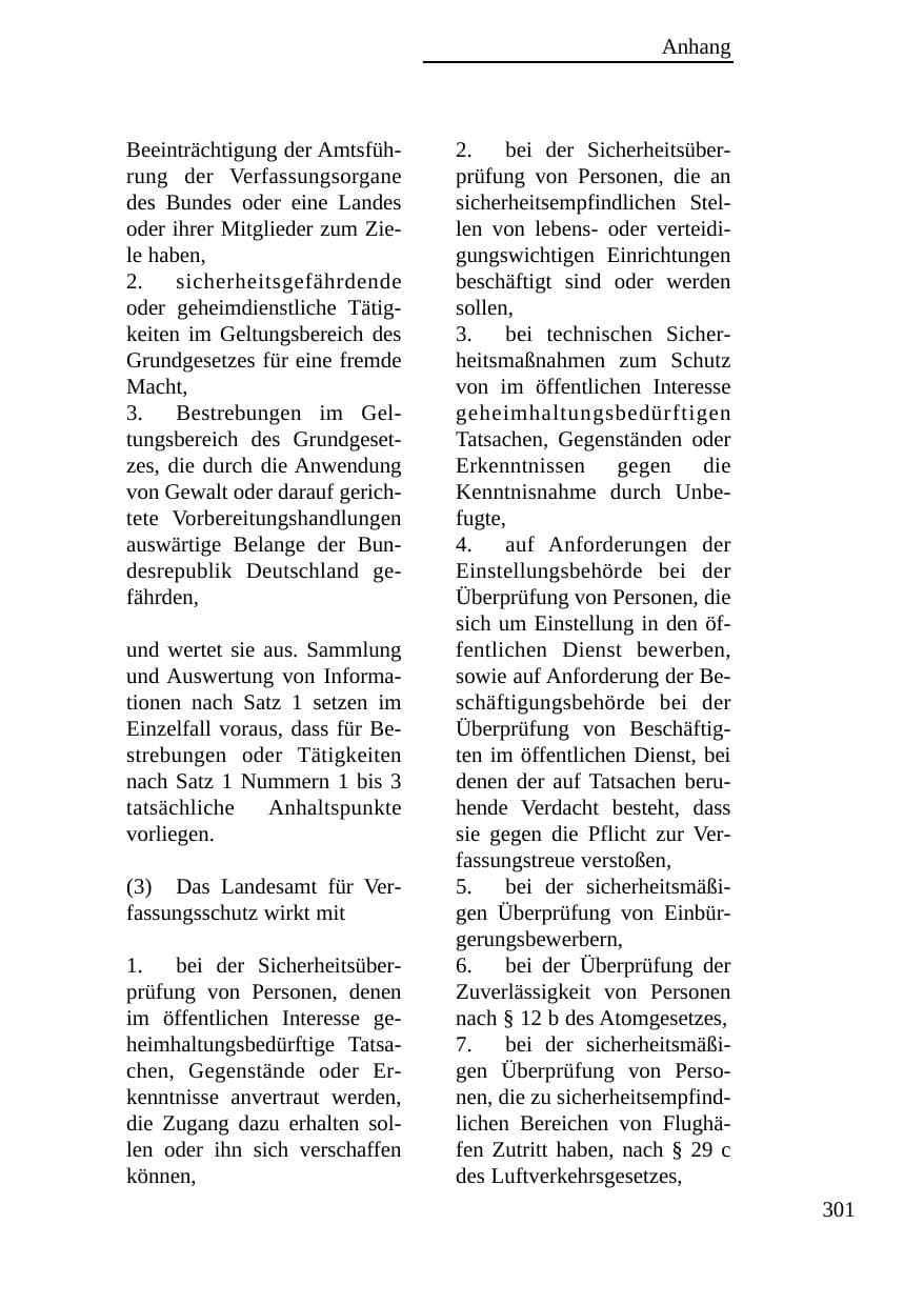 Seite 302 des Verfassungsschutzbericht 2003 Baden-Württemberg