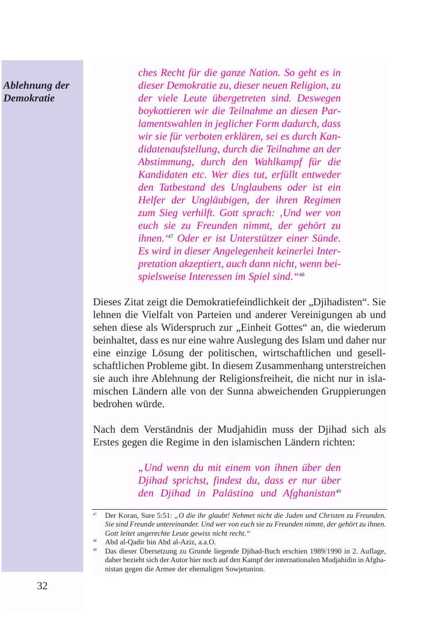 Seite 33 des Verfassungsschutzbericht 2003 Baden-Württemberg