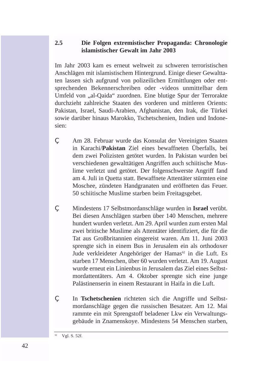 Seite 43 des Verfassungsschutzbericht 2003 Baden-Württemberg