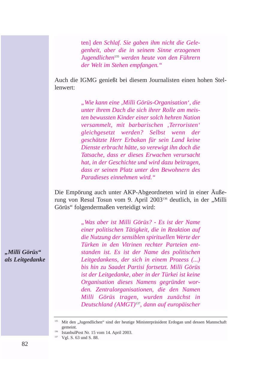 Seite 83 des Verfassungsschutzbericht 2003 Baden-Württemberg