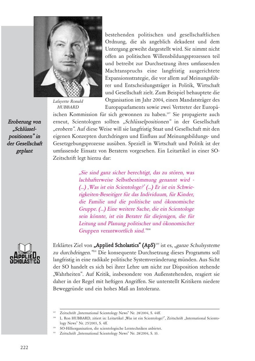 Seite 223 des Verfassungsschutzbericht 2004 Baden-Württemberg