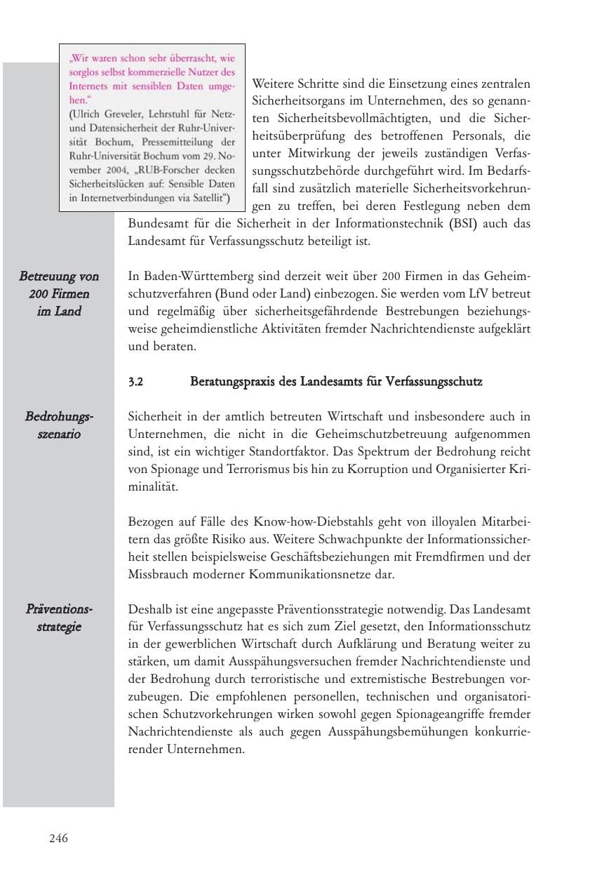 Seite 247 des Verfassungsschutzbericht 2004 Baden-Württemberg
