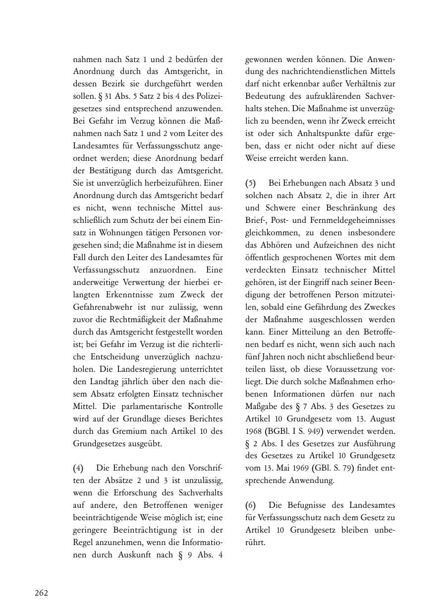Seite 263 des Verfassungsschutzbericht 2004 Baden-Württemberg