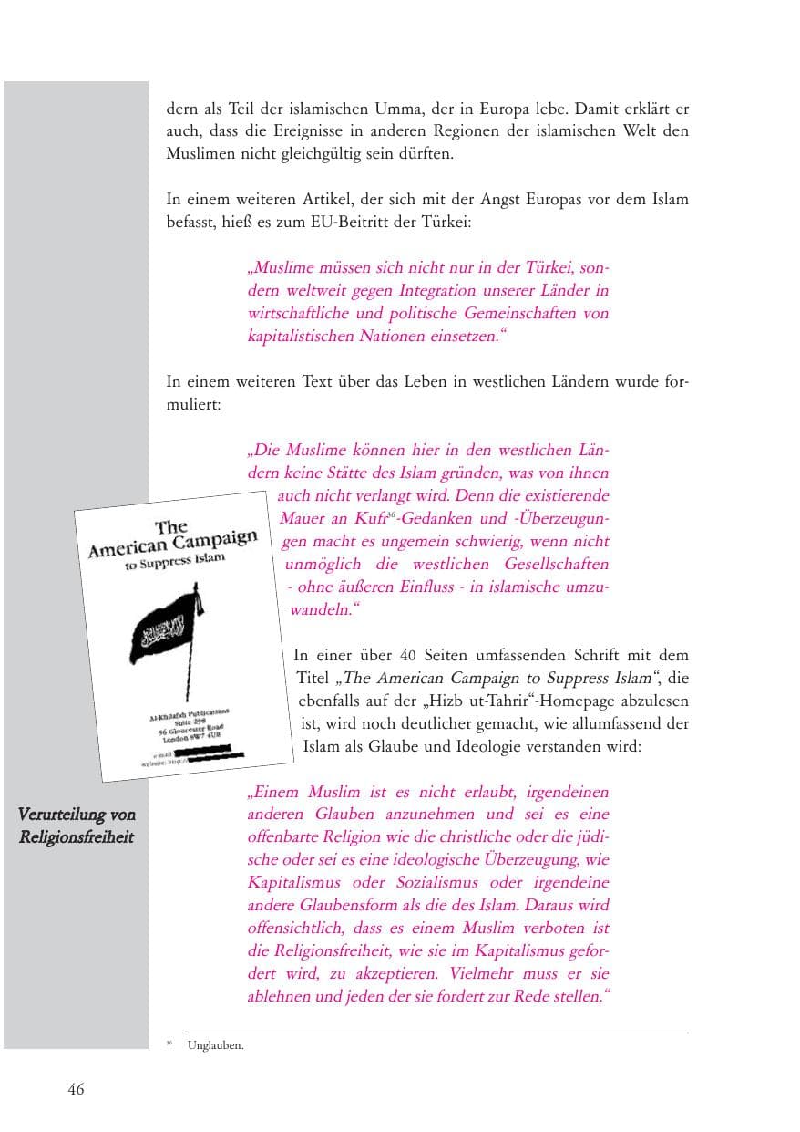 Seite 47 des Verfassungsschutzbericht 2004 Baden-Württemberg