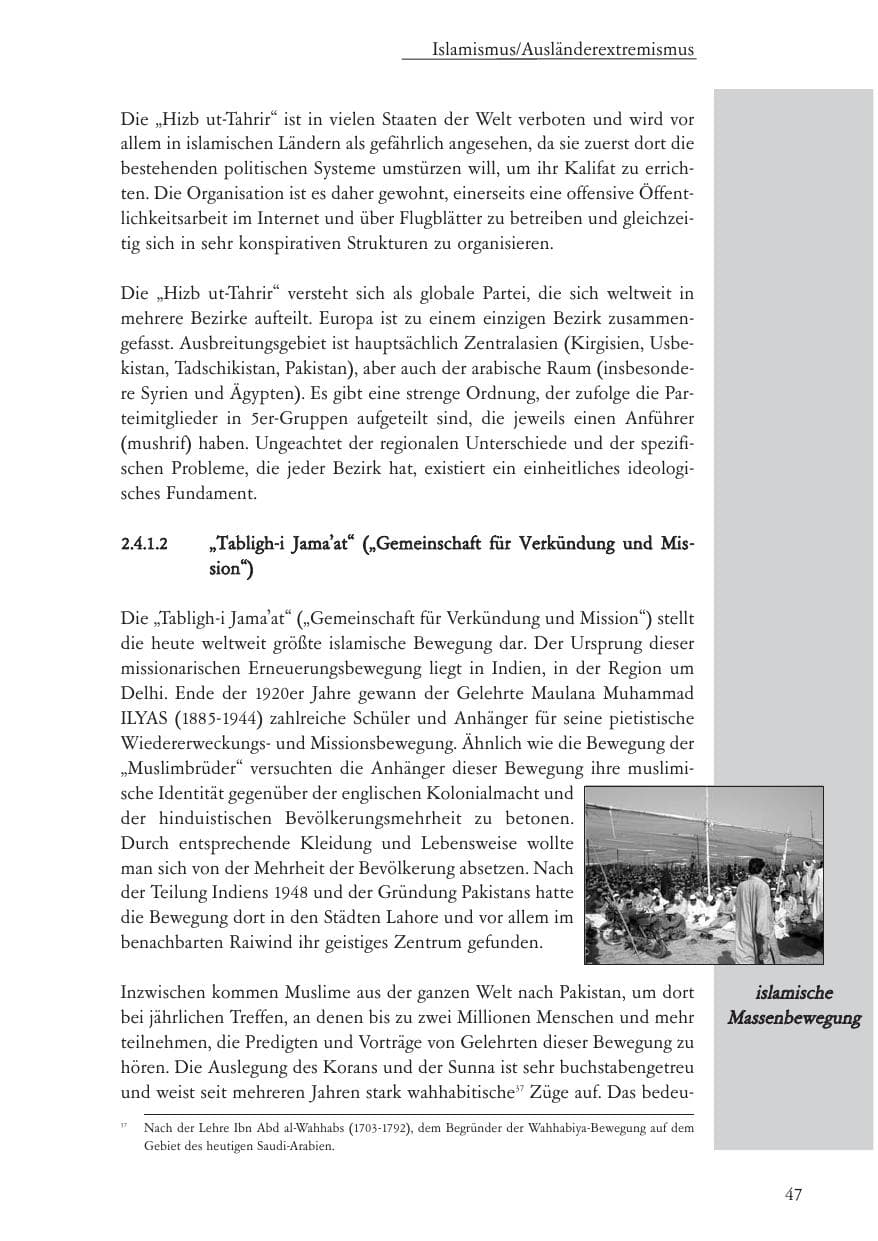 Seite 48 des Verfassungsschutzbericht 2004 Baden-Württemberg