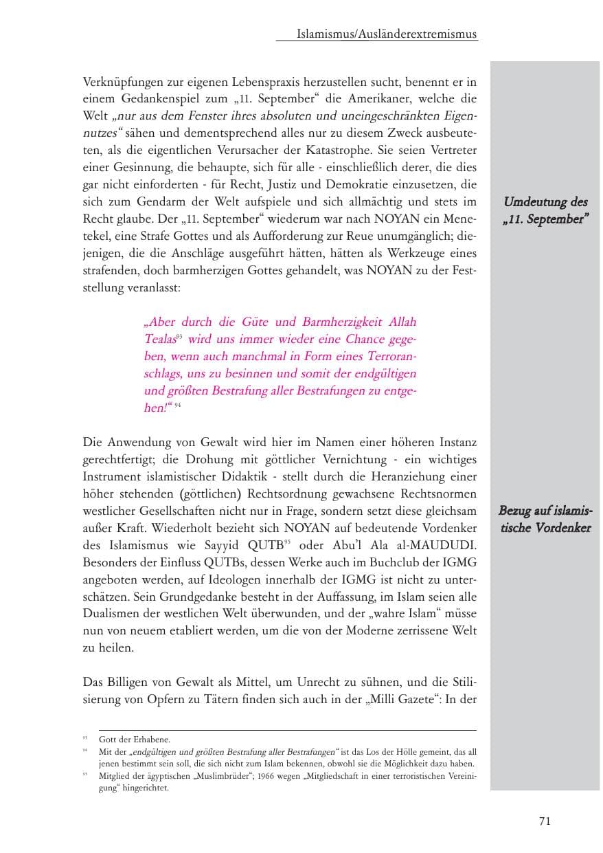 Seite 72 des Verfassungsschutzbericht 2004 Baden-Württemberg