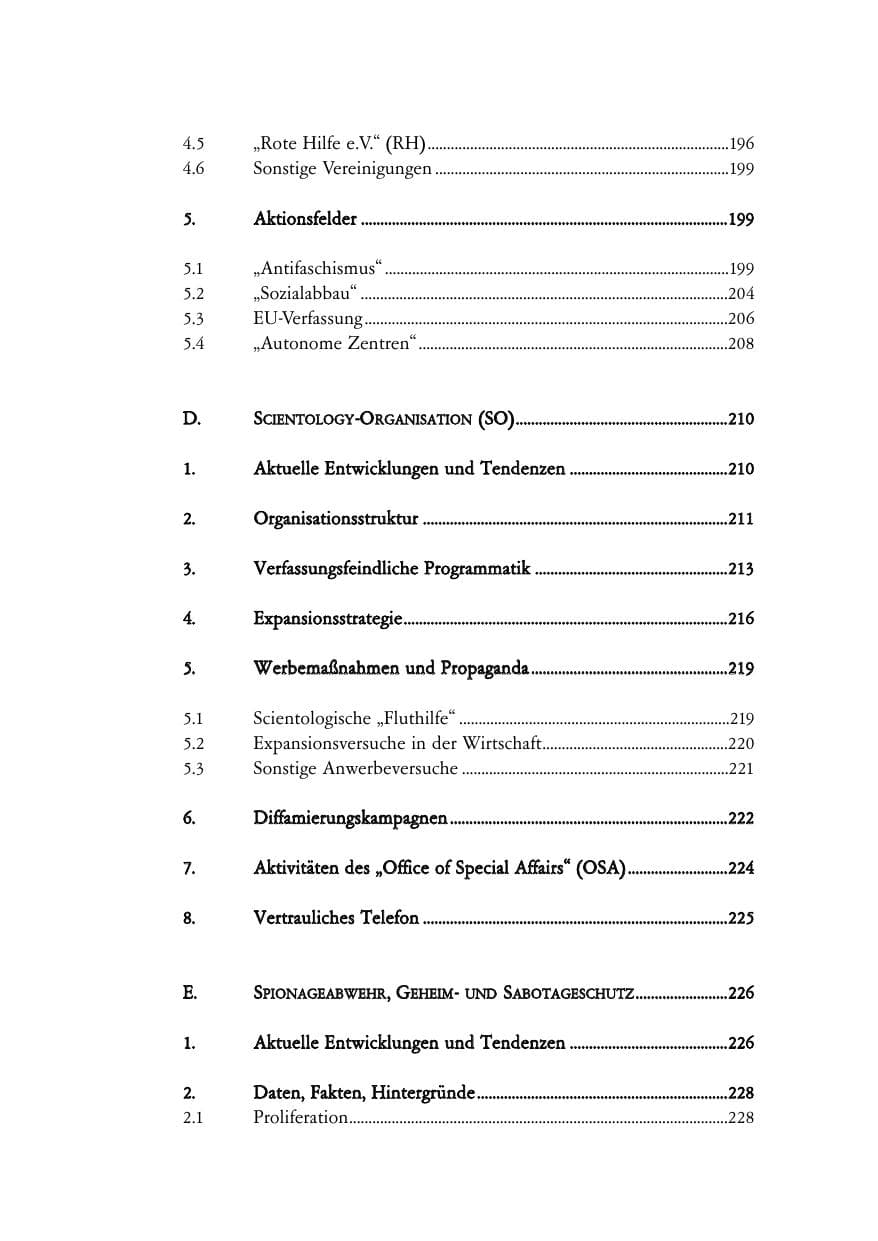 Seite 11 des Verfassungsschutzbericht 2005 Baden-Württemberg