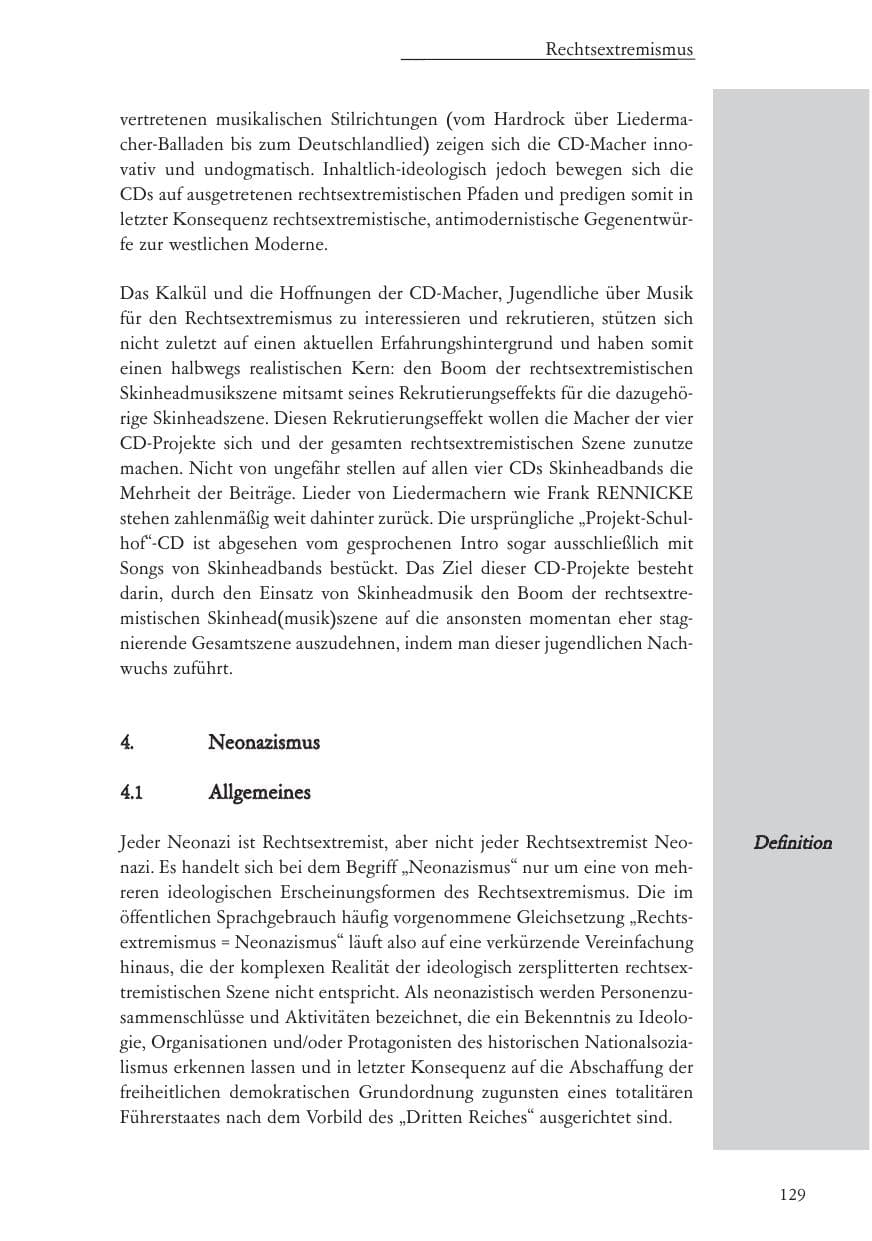 Seite 130 des Verfassungsschutzbericht 2005 Baden-Württemberg