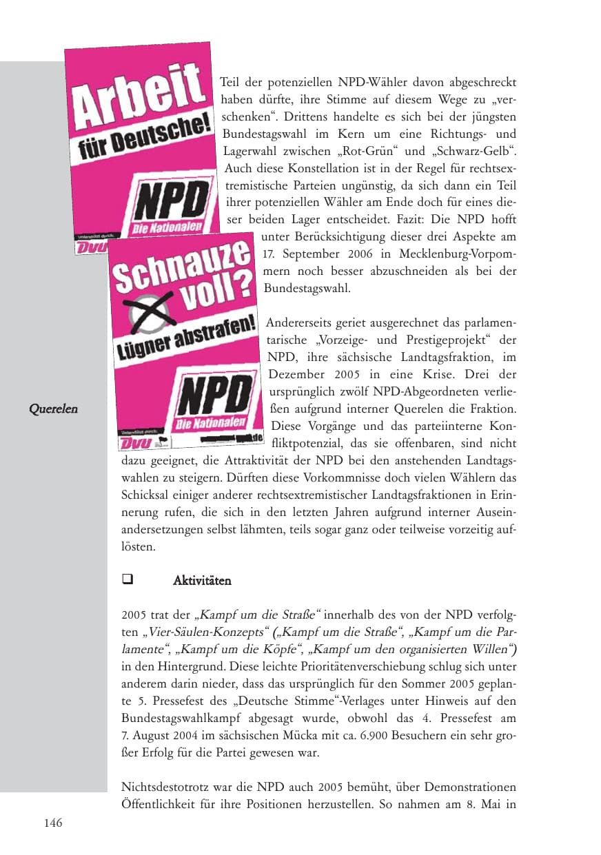 Seite 147 des Verfassungsschutzbericht 2005 Baden-Württemberg