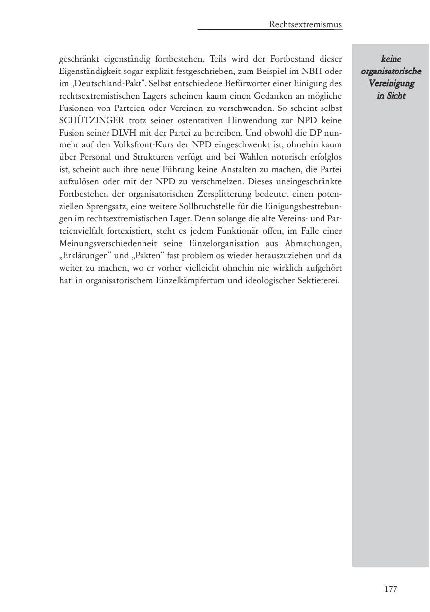 Seite 178 des Verfassungsschutzbericht 2005 Baden-Württemberg
