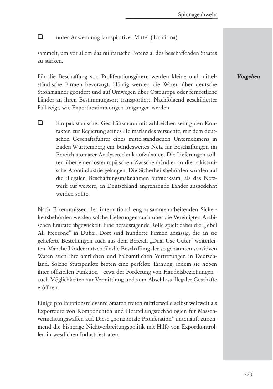 Seite 230 des Verfassungsschutzbericht 2005 Baden-Württemberg