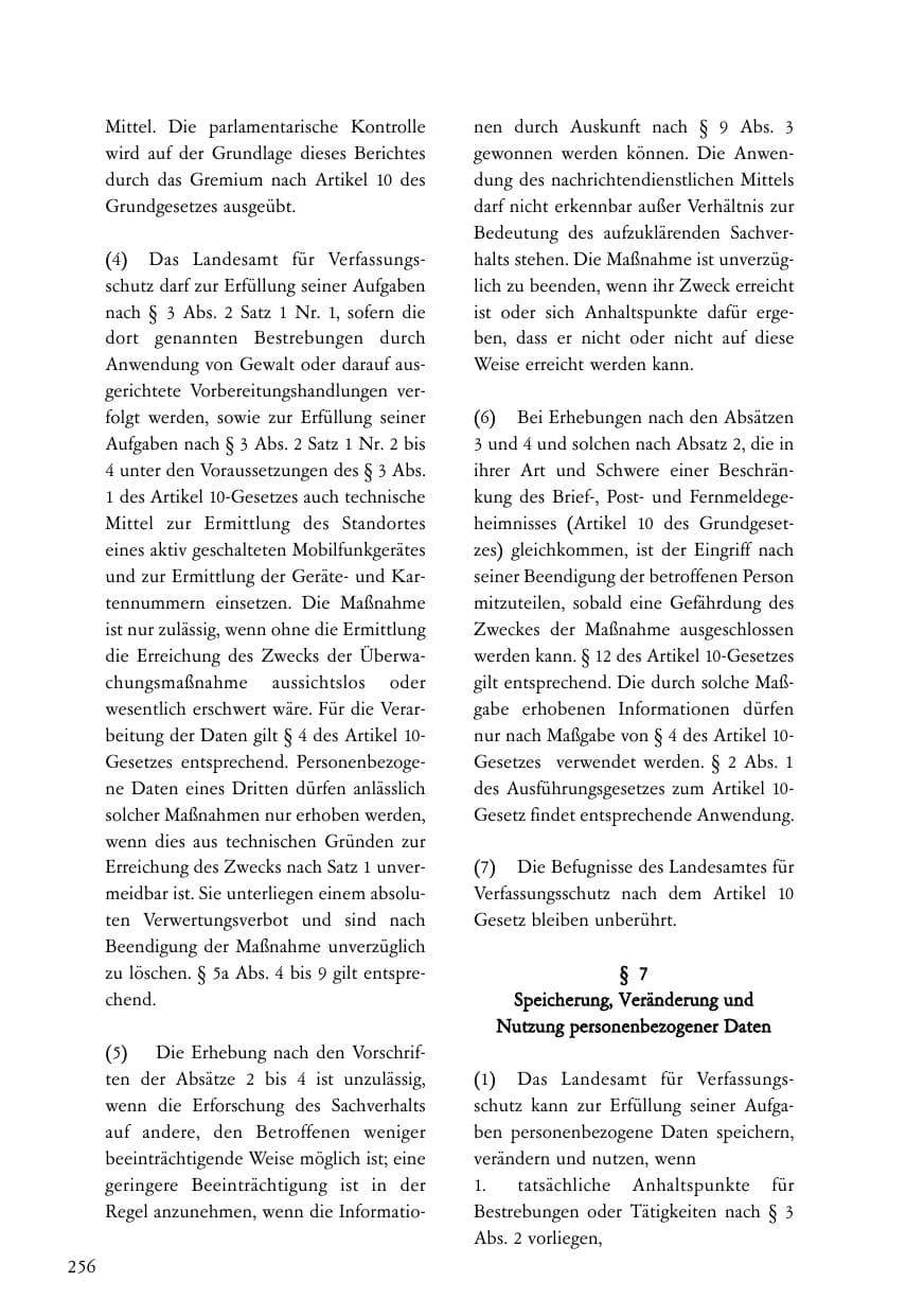 Seite 257 des Verfassungsschutzbericht 2005 Baden-Württemberg