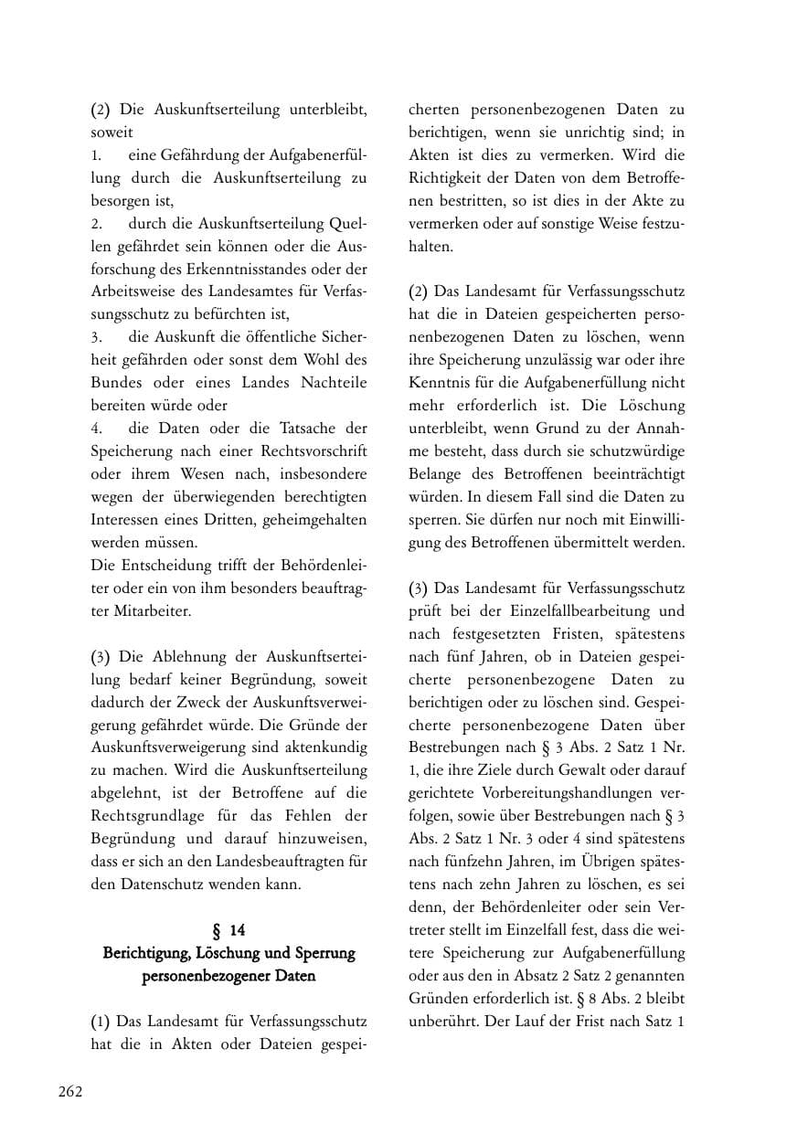 Seite 263 des Verfassungsschutzbericht 2005 Baden-Württemberg