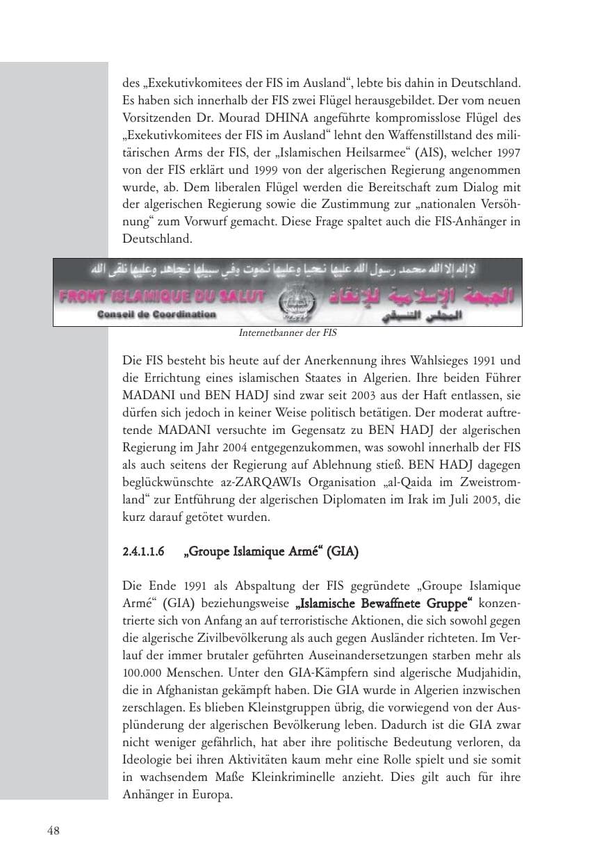 Seite 49 des Verfassungsschutzbericht 2005 Baden-Württemberg