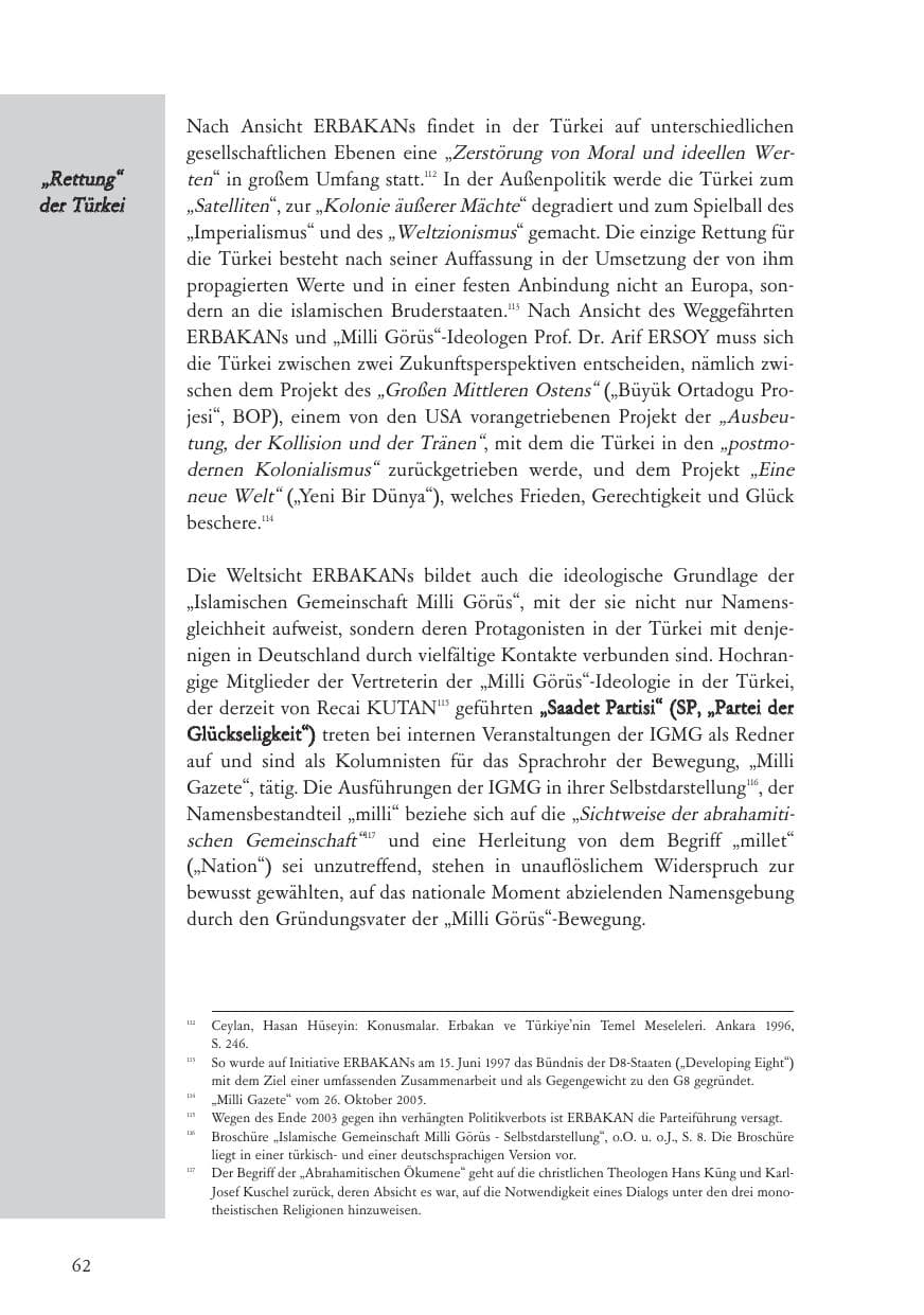 Seite 63 des Verfassungsschutzbericht 2005 Baden-Württemberg