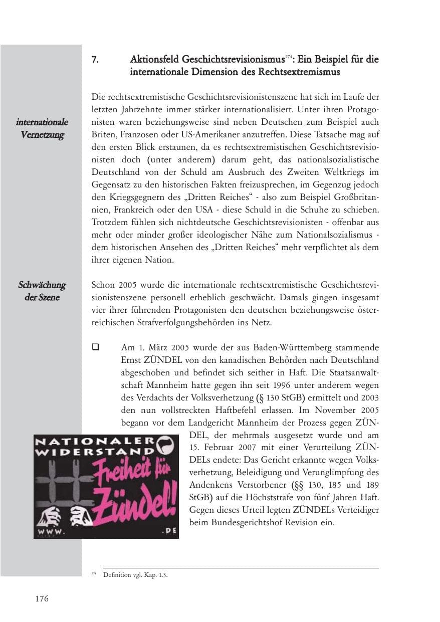 Seite 177 des Verfassungsschutzbericht 2006 Baden-Württemberg