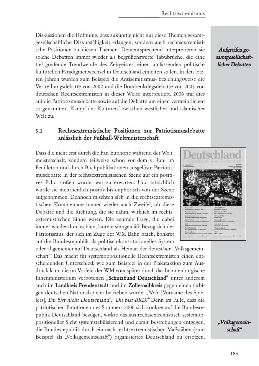 Seite 184 des Verfassungsschutzbericht 2006 Baden-Württemberg