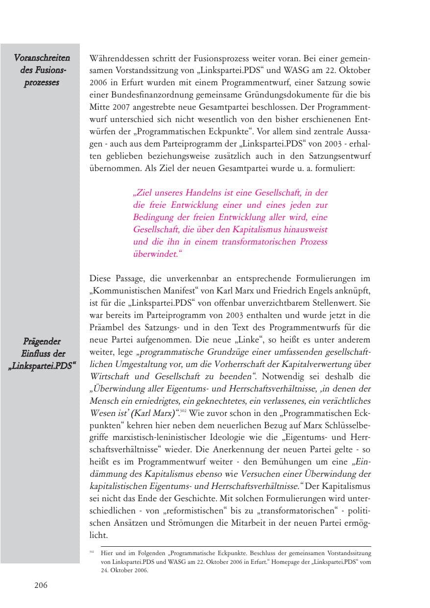 Seite 207 des Verfassungsschutzbericht 2006 Baden-Württemberg