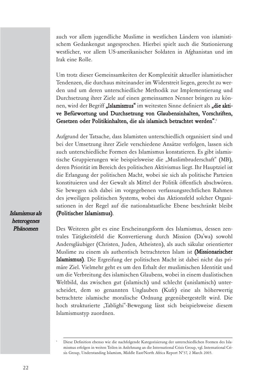 Seite 23 des Verfassungsschutzbericht 2006 Baden-Württemberg