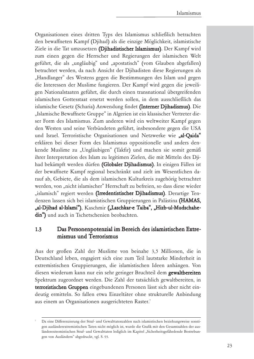 Seite 24 des Verfassungsschutzbericht 2006 Baden-Württemberg