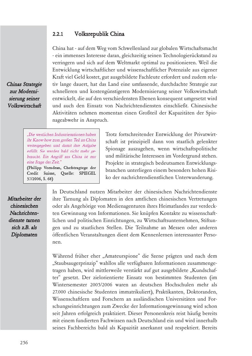 Seite 257 des Verfassungsschutzbericht 2006 Baden-Württemberg