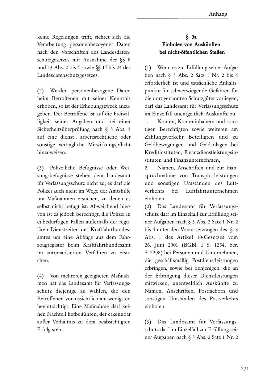 Seite 272 des Verfassungsschutzbericht 2006 Baden-Württemberg