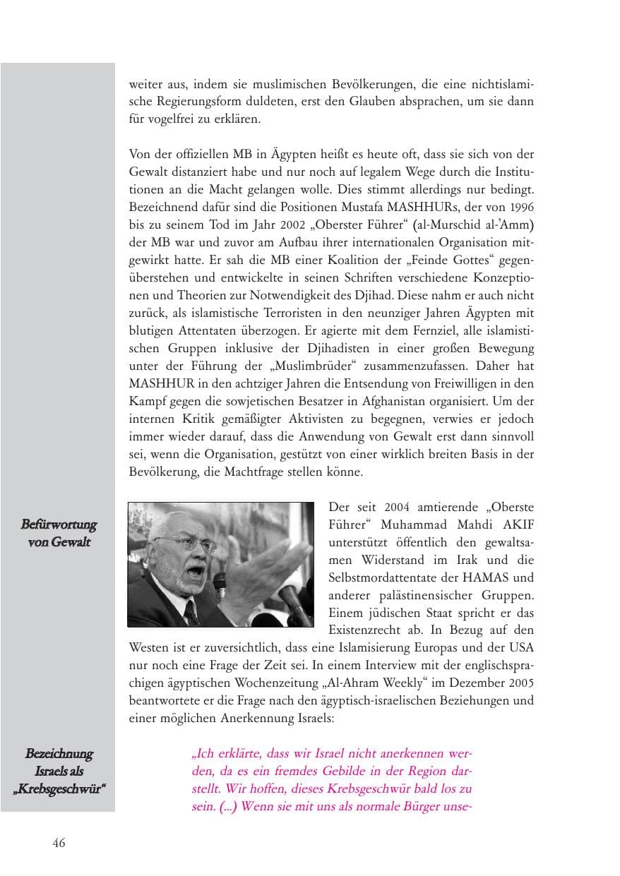 Seite 47 des Verfassungsschutzbericht 2006 Baden-Württemberg