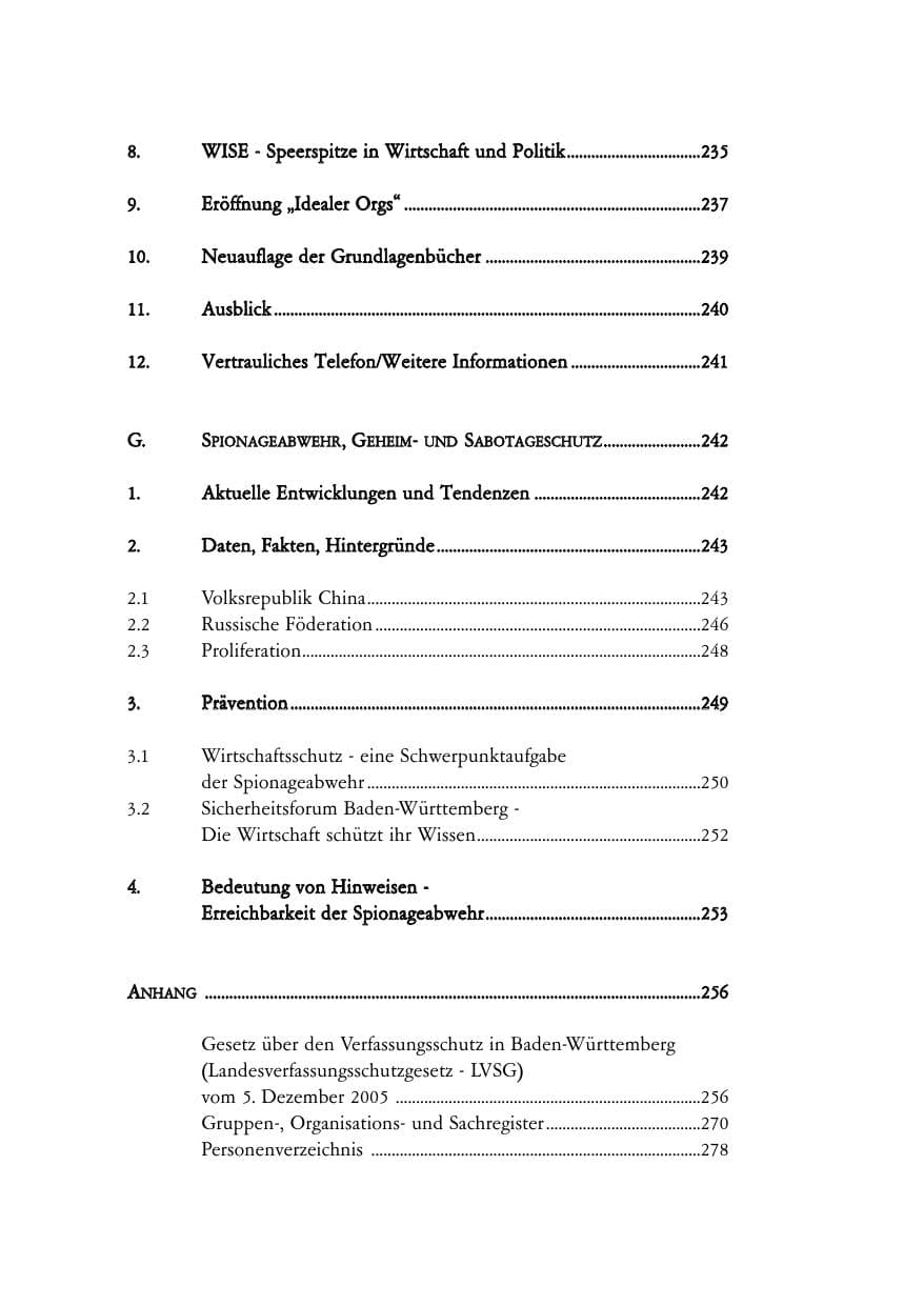 Seite 12 des Verfassungsschutzbericht 2007 Baden-Württemberg