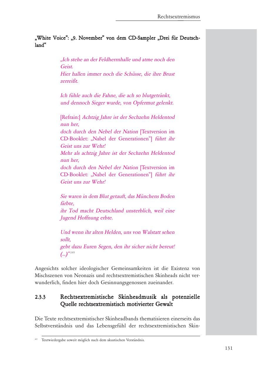 Seite 132 des Verfassungsschutzbericht 2007 Baden-Württemberg