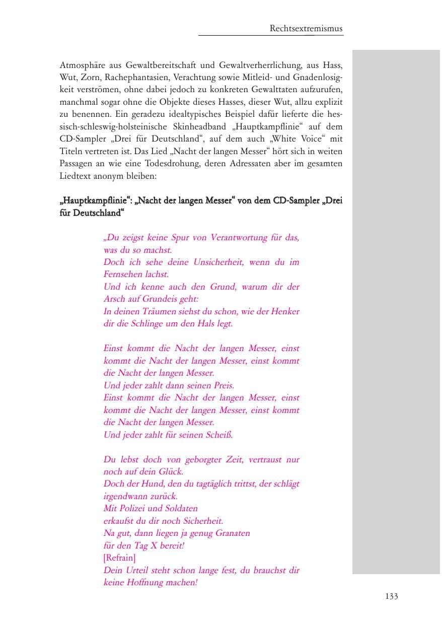 Seite 134 des Verfassungsschutzbericht 2007 Baden-Württemberg