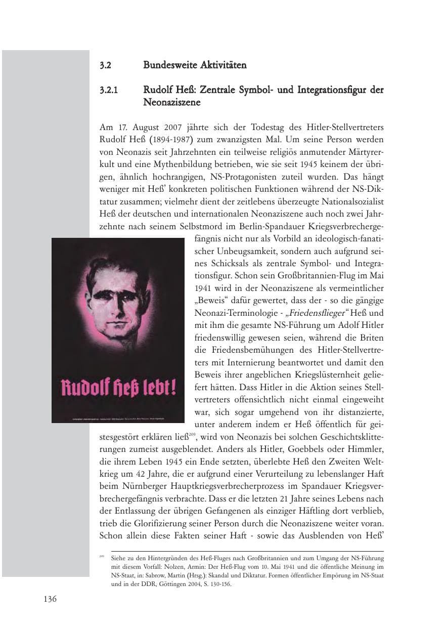 Seite 137 des Verfassungsschutzbericht 2007 Baden-Württemberg
