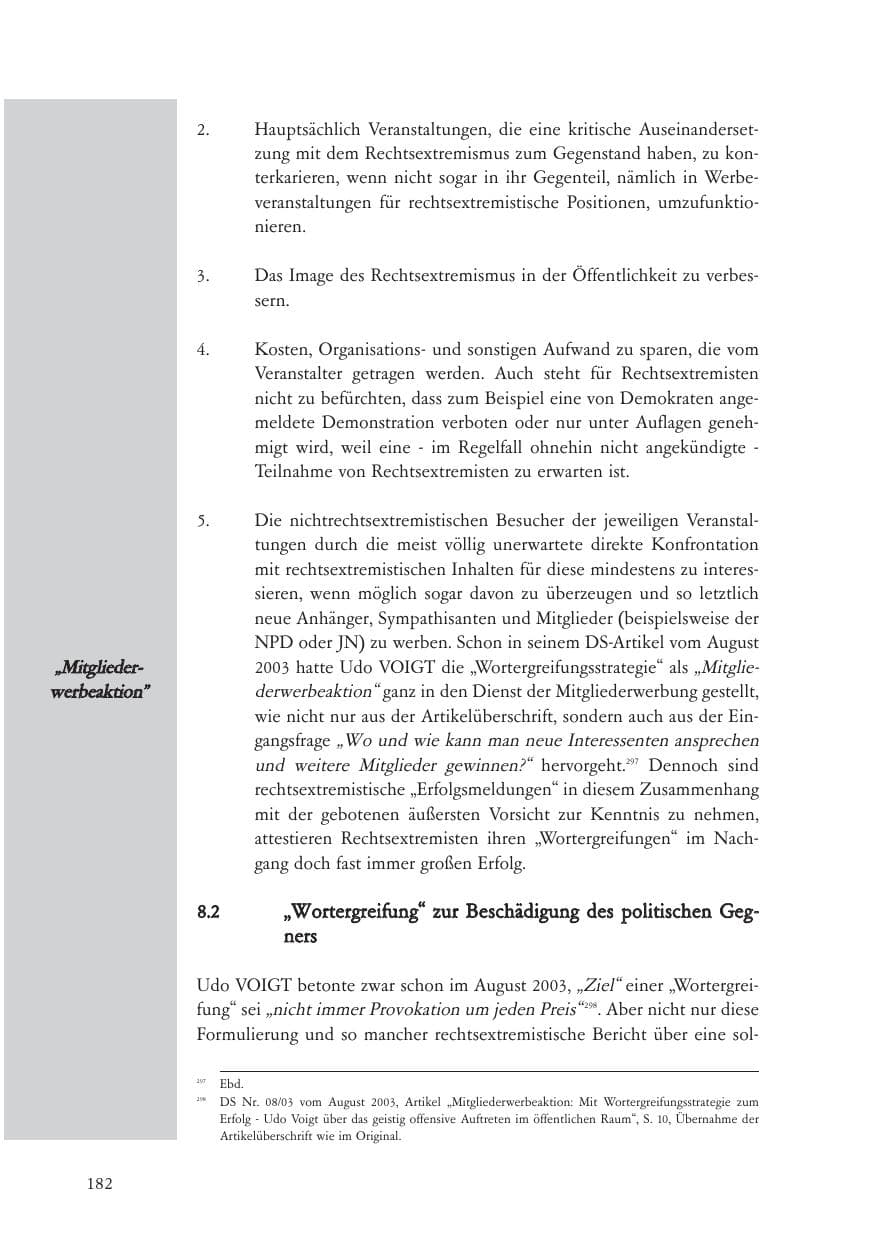 Seite 183 des Verfassungsschutzbericht 2007 Baden-Württemberg