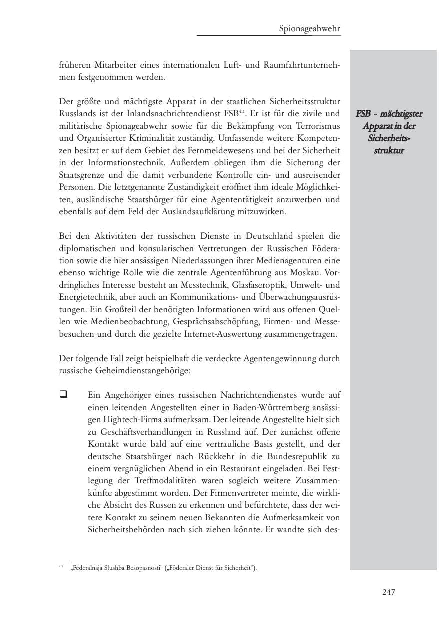 Seite 248 des Verfassungsschutzbericht 2007 Baden-Württemberg